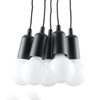 Sollux Lighting Lampa wisząca DIEGO 5 czarna SL.0574