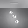 Sollux Lighting Lampa wisząca TULOS 3L czarna SL.1089
