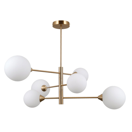Lampa wisząca Italux Evora PND-55342-6-HB Mosiądz miodowy