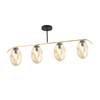 Lampa sufitowa FINES 4 Emibig 1281/4 czarny/złoty