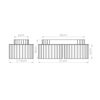 Sollux Lighting Plafon AURA 2 burgund Gx53 SL.1823