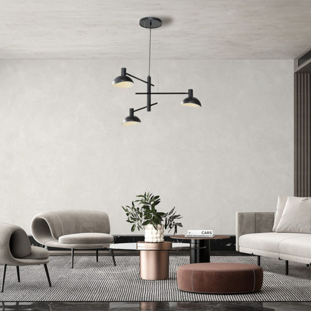 Sigma 40527 ARTIS 3 lampa wisząca czarny