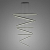 Lampa wisząca Ledowe Okręgi No.8 230 4k czarna