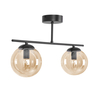 Lampa sufitowa Kaja DELTA K-5163 czarny, bursztynowy