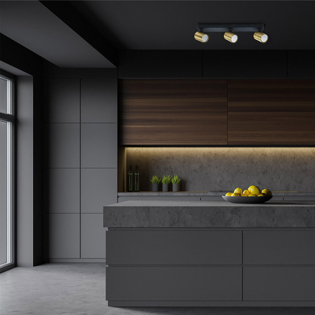 Light Prestige Spot Snow New 3 złoty 3xGU10 LP-731N/3W GD