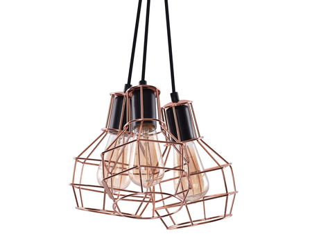 Lampa wisząca CARRON 3 COPPER Azzardo AZ1660 miedziany