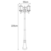 Lampa zewnętrzna Kaja CHICAGO K-8218 czarny