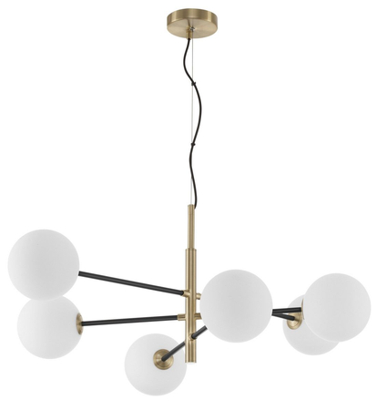 Lampa wisząca Luces Exclusivas PLATO LE41767 czarny/złoty