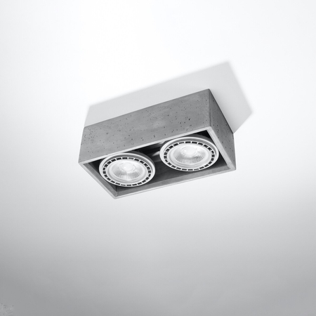 Sollux Lighting Plafon QUATRO 2 naturalne drewno SL.0916