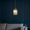 Lampa wisząca Endon Lighting Lambeth Ribbed 106710 mosiądz
