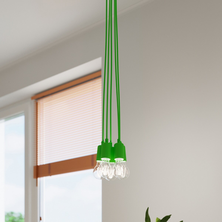 Sollux Lighting Lampa wisząca DIEGO 3 zielony SL.0582