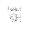 Lampa sufitowa Zuma Line MX3481-1S-3BCT MAIA LAMPA SUFITOWA CZARNA/BLACK