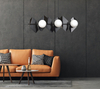 Lampa wisząca DRIFTON 6 BLACK Emibig 636/6 biały/czarny