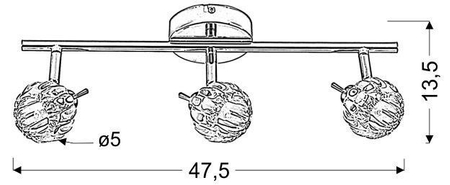 Lampa ścienna Candellux 93-70302 Bombola