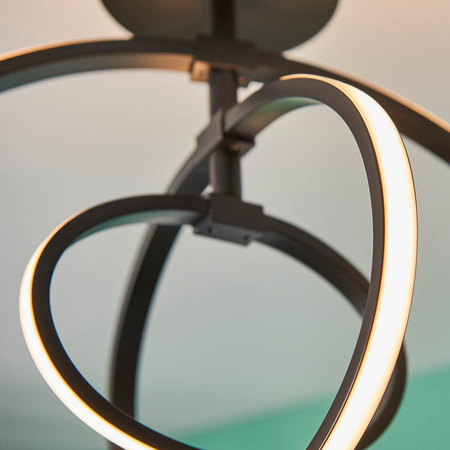 Lampa sufitowa Endon Lighting Avali 80682 czarny