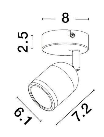 Kinkiet Luces Exclusivas ACALAN - biały mat LE43448