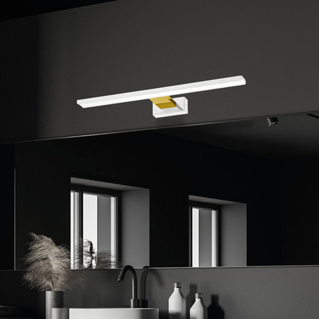 Milagro Kinkiet Shine 60cm 13,8W LED Biały / Złoty ML7884 Biel / Złoto