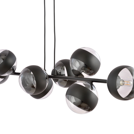 Lampa wisząca ROSSI 8 BL STRIPE Emibig 1229/8 biały/beżowy