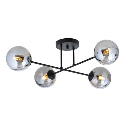 Lampa sufitowa ROMA 4 Emibig 1245/4 czarny