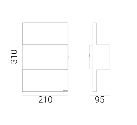 GENEVE 1874 WHITE E27 LED 9W UP / DOWN