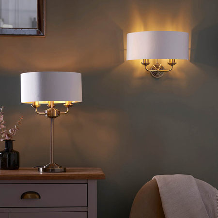 Lampa stołowa Endon Lighting Highclere 98932 mosiądz