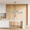 Lampa wisząca GRAVITY 8 Emibig 1237/8 czarny/złoty