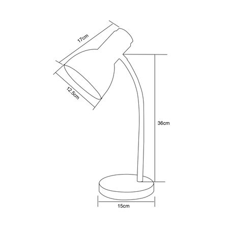 Lampa biurkowa Zuma Line SM-W02-BL LAMPA BIURKOWA CZARNA/BLACK