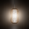 Lampa wisząca Nowodvorski PUKET M 11161 Naturalne drewno Biały