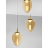 Lampa wisząca Luces Exclusivas VAZENDO LE45119 czarny, złoty i odcienie złota