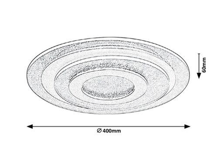 Lampa sufitowa Rabalux Thalassa 3324 srebrny