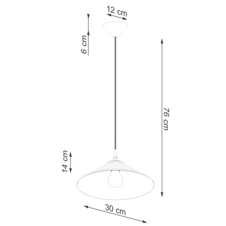 Sollux Lighting Lampa wisząca ZUMA biała SL.1325