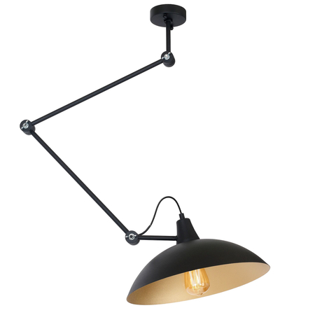Plafon PLAFON MELOS BLACK GOLD Aldex 808PL_G1_Z czarny/złoty