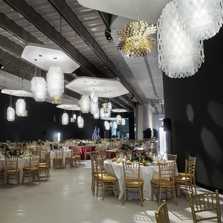 Lampa wisząca Slamp CHANTAL - WHITE M CHNSM00WHT01T00E27EU biały