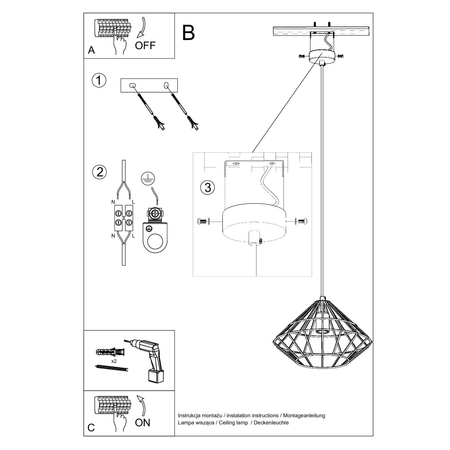 Sollux Lighting Lampa wisząca UMBERTO biała SL.0293