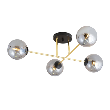 Lampa sufitowa MAGNUM 4 Emibig 1269/4 biały/czarny
