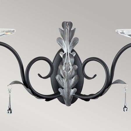 Kinkiet Elstead Lighting Amarilli patyna AML2-BLK-SILVER