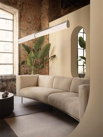 Lampa wisząca Slamp MODULA DOUBLE - PLISSÉ MODS000DPB01TDB000EU czarny