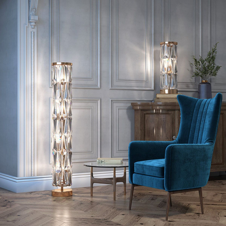 Lampa podłogowa Maytoni Puntes MOD043FL-08G Gold