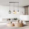 Lampa wisząca COSMO 3 BL MIX Emibig 714/3 czarny/złoty