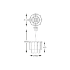 Lampa wisząca Zuma Line MD3523-8M-EBCN NIRA LAMPA WISZĄCA CZARNA/BLACK