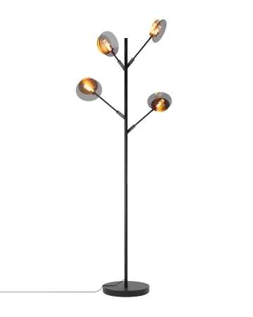 Lampa podłogowa By Rydens Turno 4100960-4002 matowy czarny