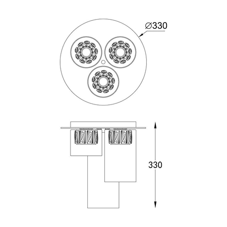 Plafon Zuma Line C0389-03F-B5AC Gem