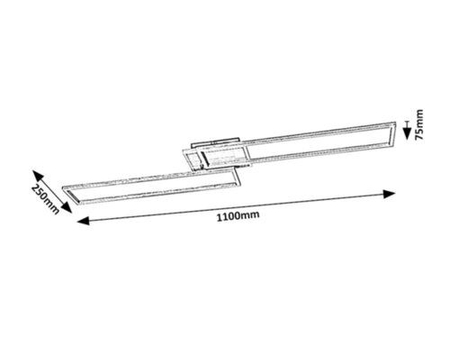 Lampa sufitowa Rabalux Benedick 71015 srebrny/ szczotkowane aluminium