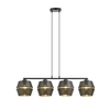 Lampa wisząca MALIA 4 Emibig 1185/4 czarny/złoty
