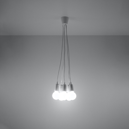 Sollux Lighting Lampa wisząca DIEGO 5 biała SL.0571