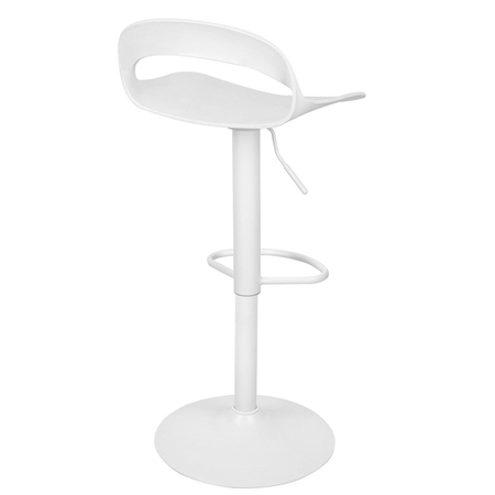 Krzesło barowe WRAPP regulowane białe
