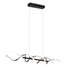 Lampa wisząca Trio 341810205 czarny/srebrny