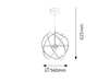 Lampa wisząca Rabalux Alyson 2433 chrom