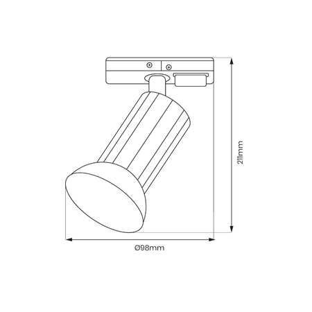 Milagro Oprawa Tulip Track Czarny 1xGU10 ML1205 CZARNY