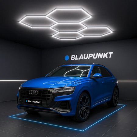 Lampa LED Hexagon Blaupunkt 230W geometryczny panel sufitowy led 4000K CRI90 w kształcie plasta miodu